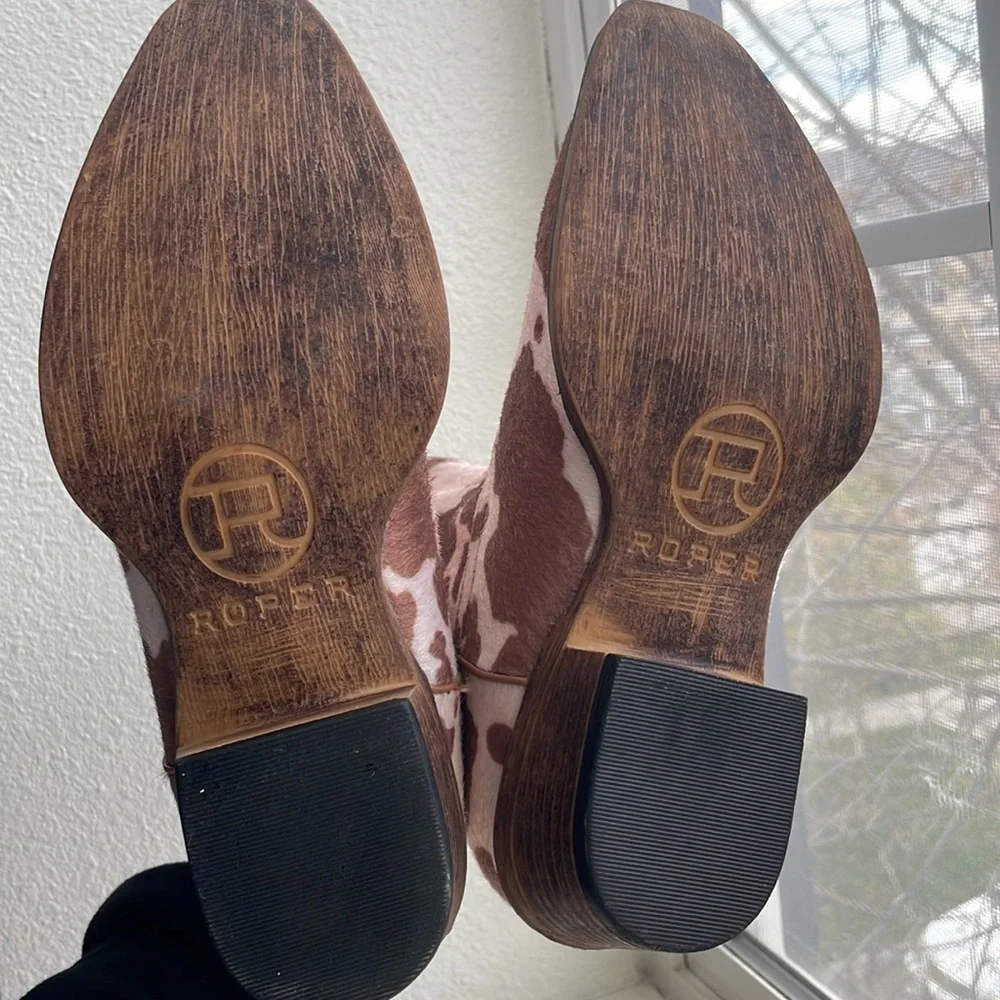Roper cowhide pattern size 7 boots - Picture 11 of 12